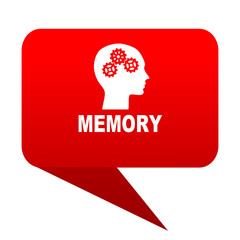 memory bubble red icon