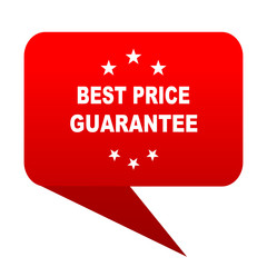 best price guarantee bubble red icon