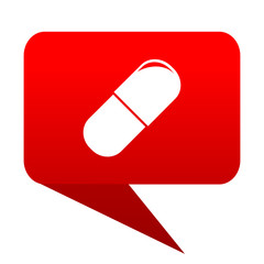 drugs bubble red icon