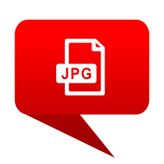 jpg file bubble red icon.