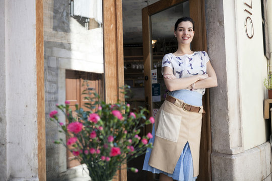 Female owner of oil bar and restaurant