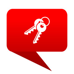keys bubble red icon