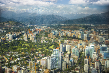 Panoramic view of Santiago de Chile