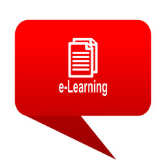 learning bubble red icon