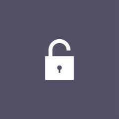 simple unlock icon design