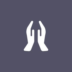 simple pray icon design