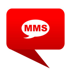 mms bubble red icon