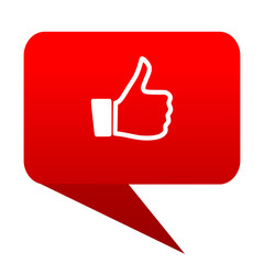 Obraz premium like bubble red icon