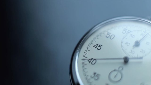 Clock on a dark background.