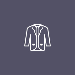 simple Winter coat icon