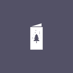 Fototapeta na wymiar Christmas card icon