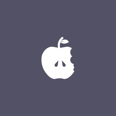 apple icon. fruit sign