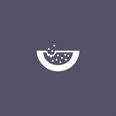 Watermelon icon. fruit sign