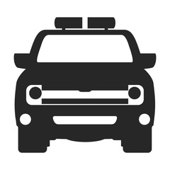 Obraz premium truck car frontview icon image two tone vector illustration design 