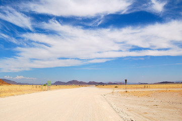 Landscape near Sossusvlei in Namibia