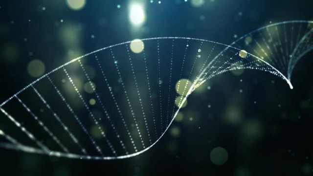 Medical background. DNA strand double helix 