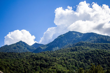 Obraz premium clouds mountains sky