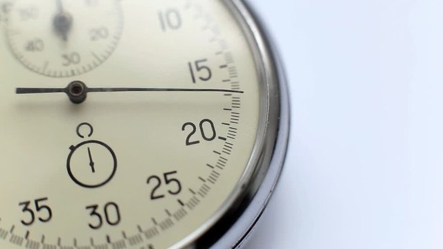 Chronograph on a white background