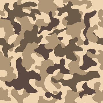 Seamless camouflage pattern. Woodland style