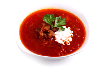 Borscht with smetana