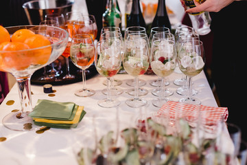 buffet wedding drink snack