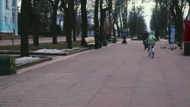 kids running at street