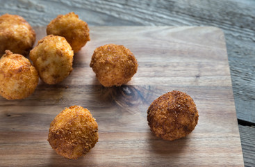 Arancini - rice balls with mozzarella