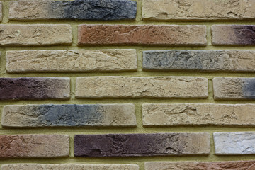 colorful brick wall background