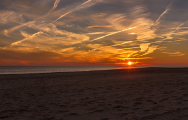 Sunset at Cape May Point New Jersey Shore