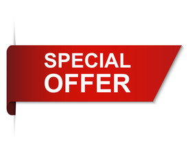 SPECIAL OFFER red bookmark