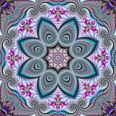 Abstract fractal background computer-generated image