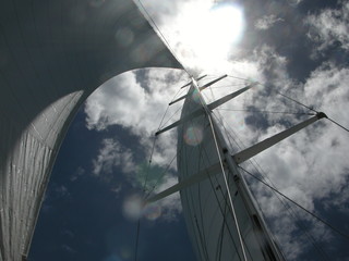 sailing away
