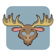 Moose mask for various festivities, parties, activities