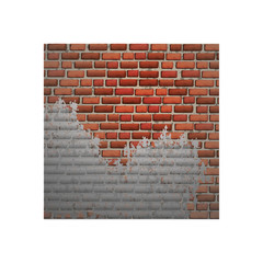 Bricks frame icon. Wall style banner card and texture theme. Isolated design. Vector illustration