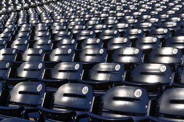 Fototapeta premium Empty Sports Stadium Seats - baseball