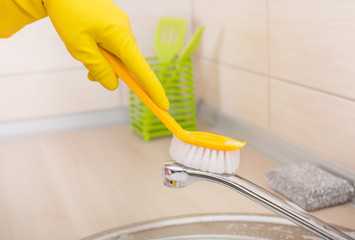 Kitchen cleaning concept