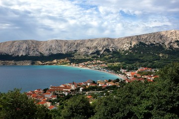 Miasto Baśka na wyspie Krk, Chorwacja