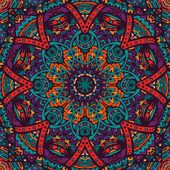 Abstract Tribal vintage ethnic seamless pattern