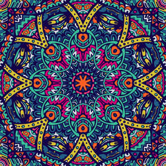 Mandala Round Ornament Pattern.