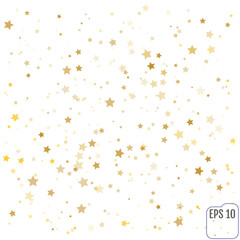 Vector gold confetti background effect for luxury greeting rich