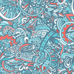Seamless pattern doodle background