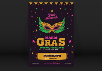 Mardi Gras Event Flyer