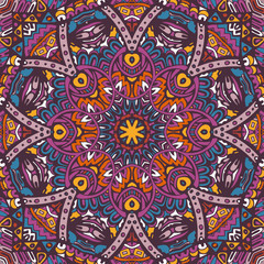 colorful mandala vector ethnic tribal pattern