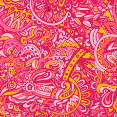 doodle seamless pattern background