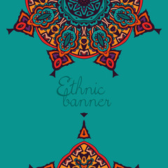 ethnic tribal banner template