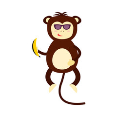 Monkey vector illustration.