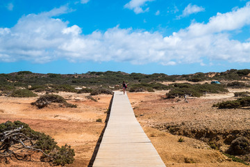 Portugal - Wooden path on the beach