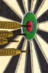 Success hitting target aim goal achievement concept background