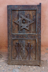 traditional door in Marrakesh Morocco