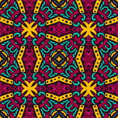 Festive Colorful ethnic seamless pattern
